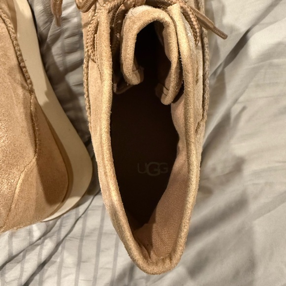 UGG Marin Bootie Suede Sand Tan Womens Shoes US Size 8.5 Boot Sneaker Platform - Picture 7 of 8